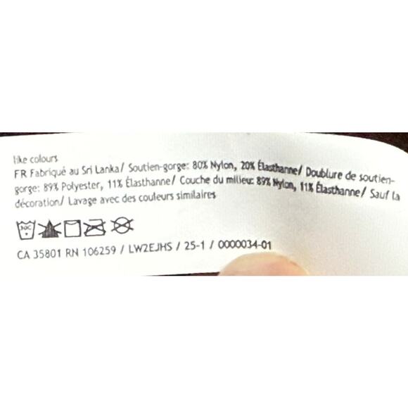 Lululemon Flow Y Wrap Front High Neck Bra Black LW2EJHS in RHEM Women Size 4 B/C - Picture 9 of 10